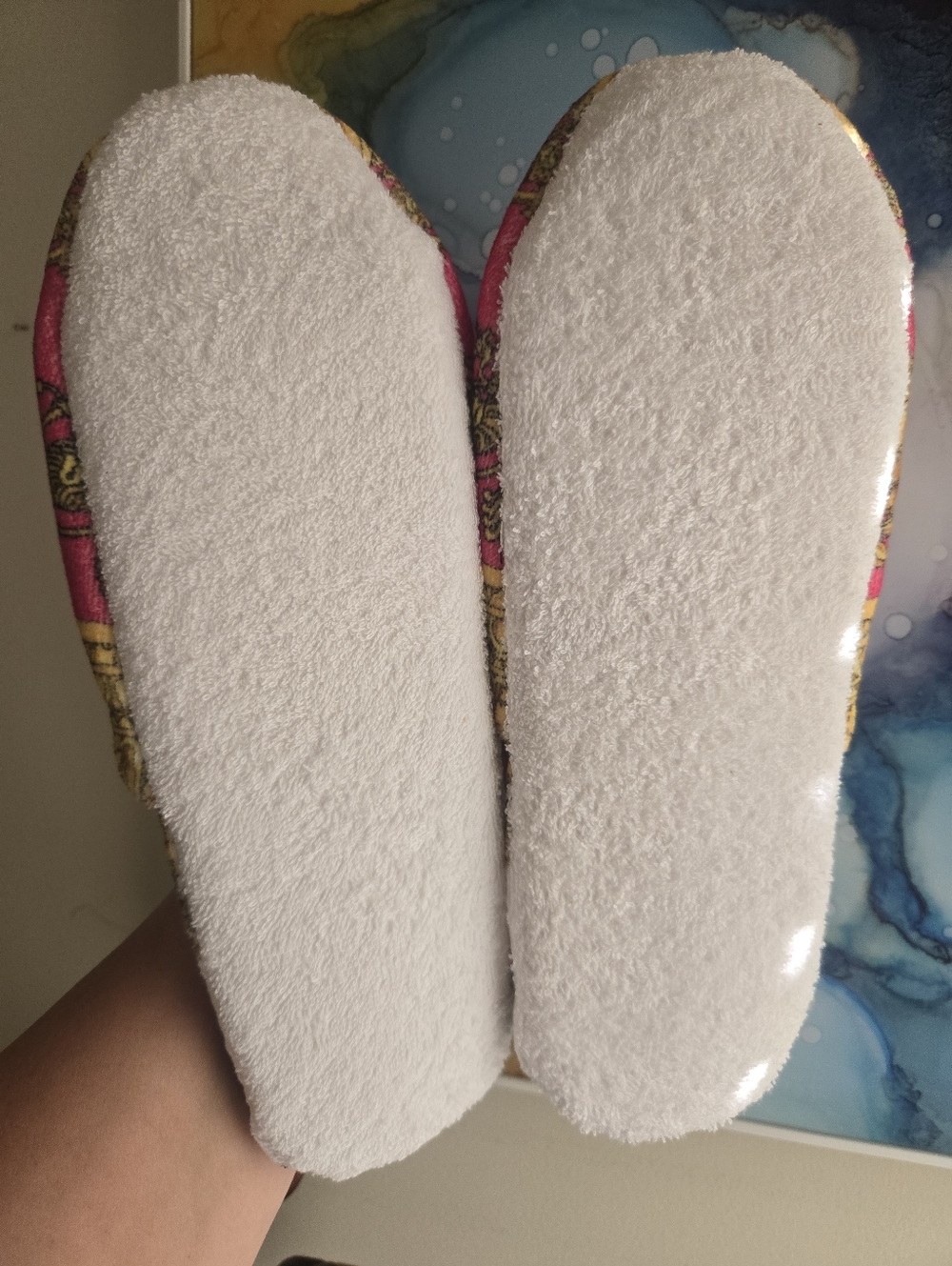 NWT Versace Medusa Baroque Print Pink Cotton Slippers Size XL - Picture 6 of 11